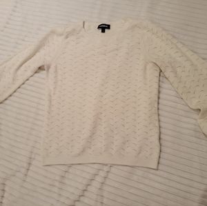 Express white sweater